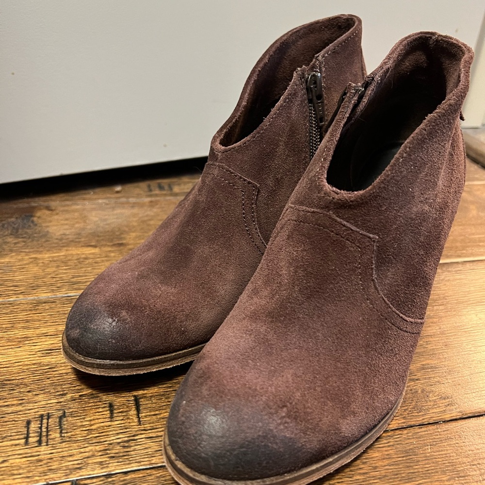 Women's Brown Suede Ankle Boots